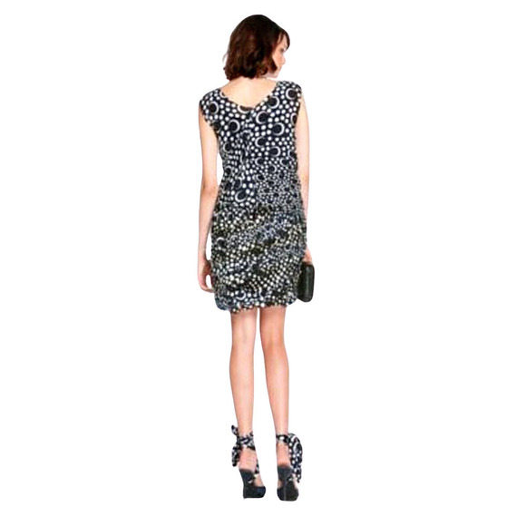 Diane Von Furstenberg DVF 100% Silk Draped Printed Persia Mini Dress Siz… - Picture 10 of 16